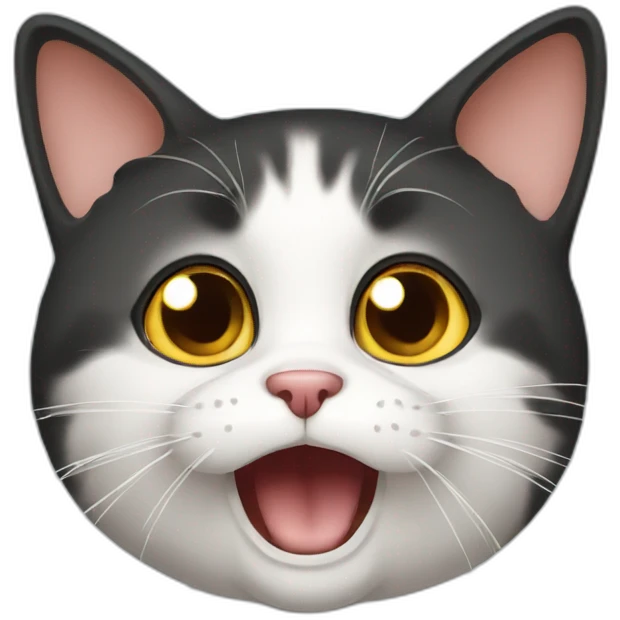 Shocked cat emoji