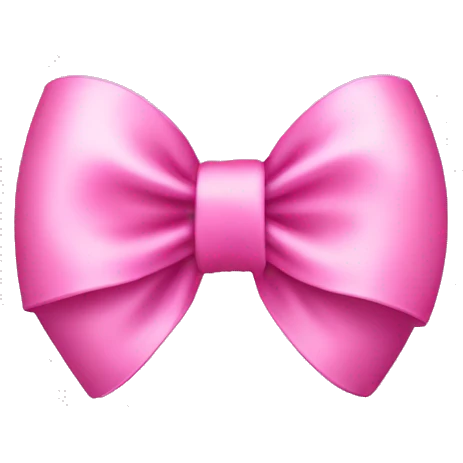 pink coquette bow emoji