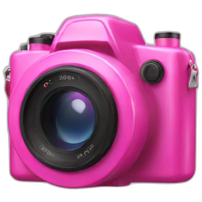 photo camera pink emoji