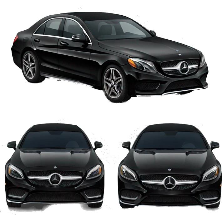 Luxury black Mercedes  emoji
