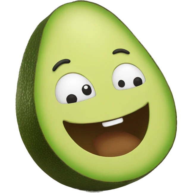 a happy avocado  emoji