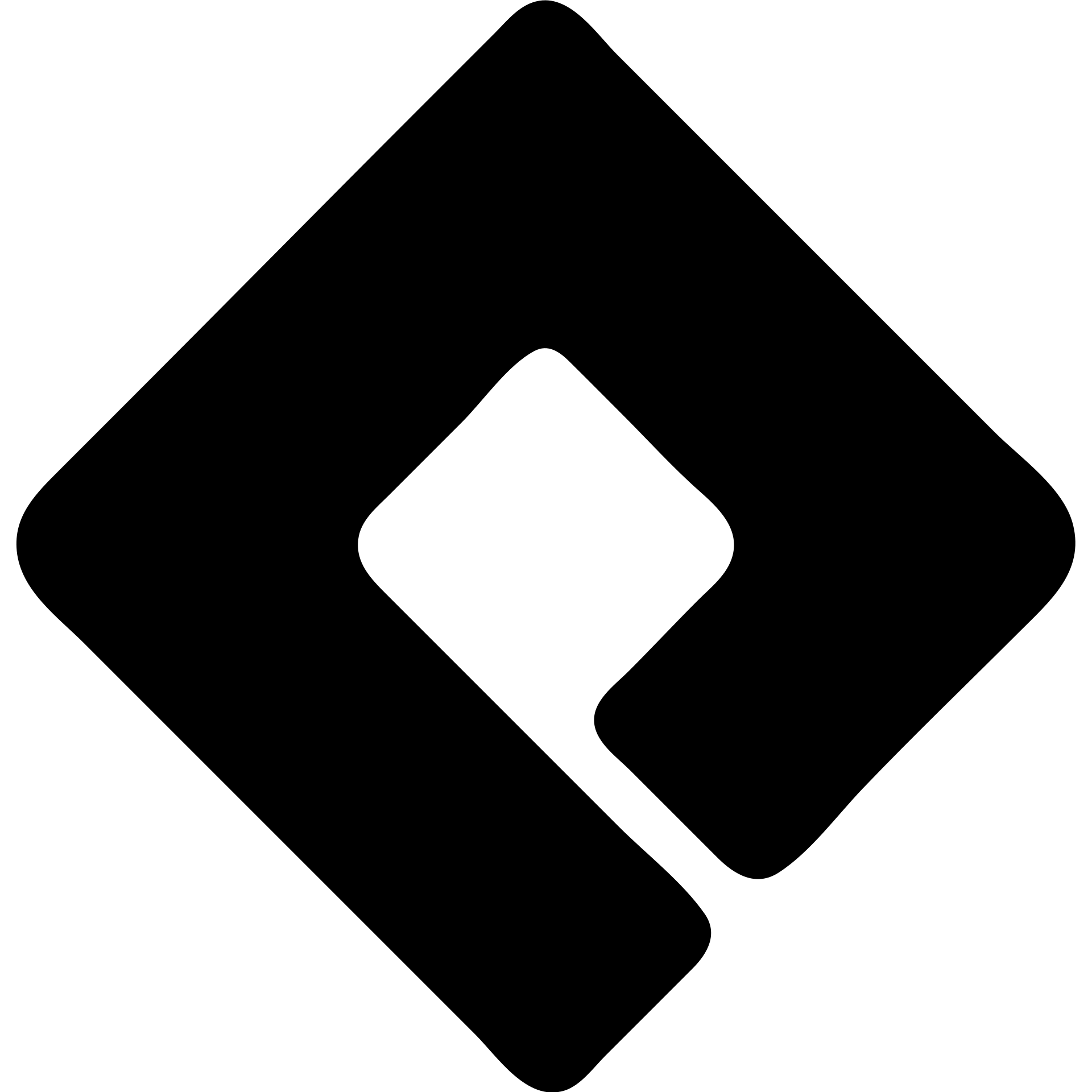 atlassian jira logo as a solid black icon, minimal emoji