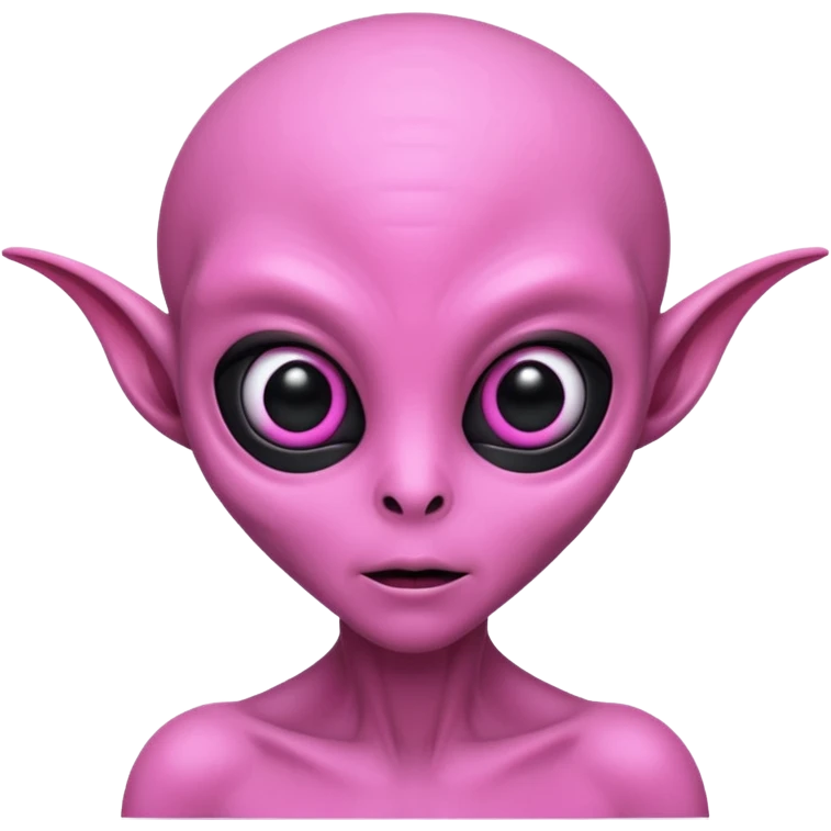 allien with pink head emoji