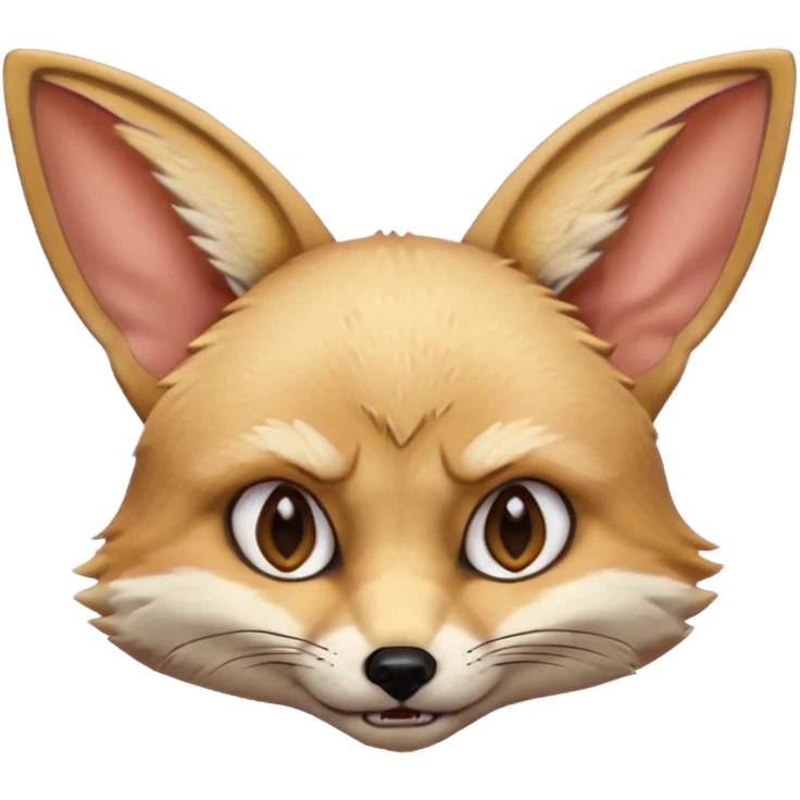 angry fennec fox emoji
