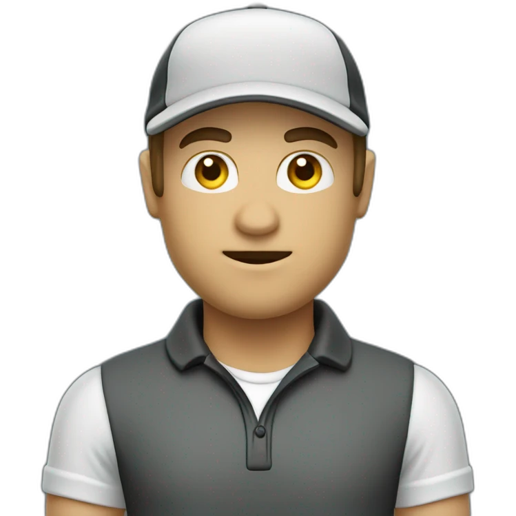 Golfeur chauve emoji
