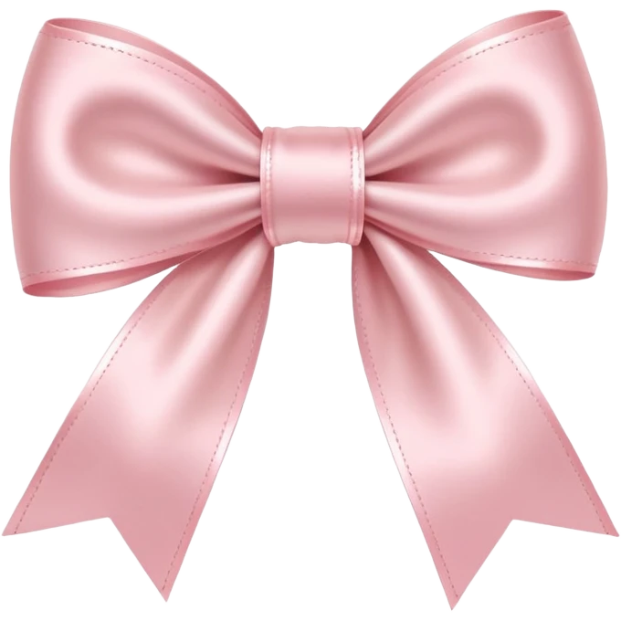 light pink bow on light pink bow emoji