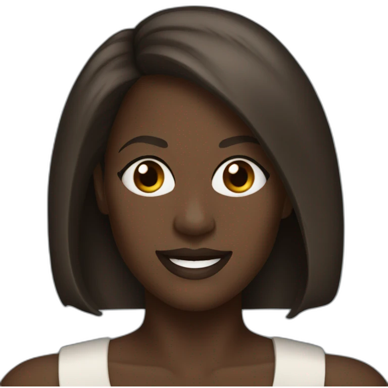 viola davis with long straight dark hair emoji