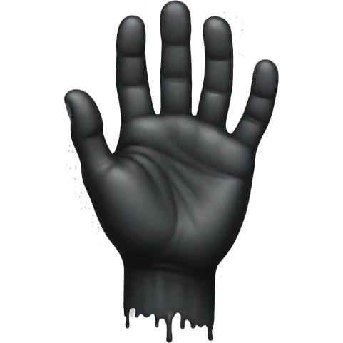 hands covered in ink emoji