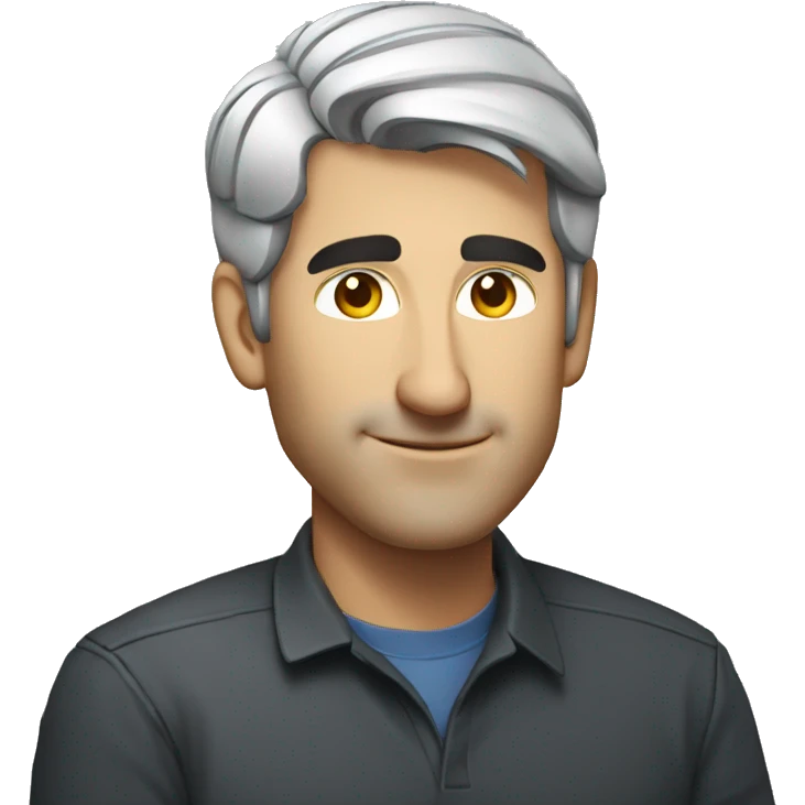 craig federighi in a three quarter profile  emoji