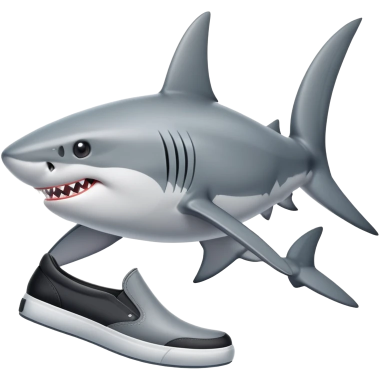 Shark wearing shoes  emoji