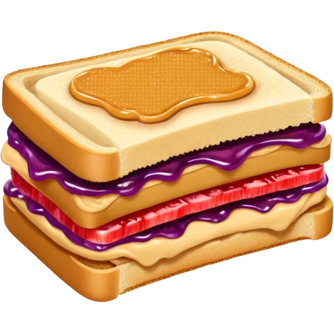 an uncrustable sanwich with a bite taken out of it emoji