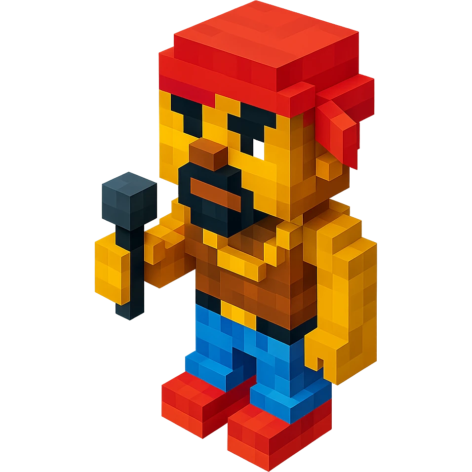 Lego version of 2Pac holding a microphone emoji