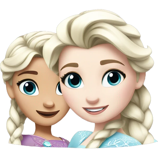 Anna and Elsa  emoji