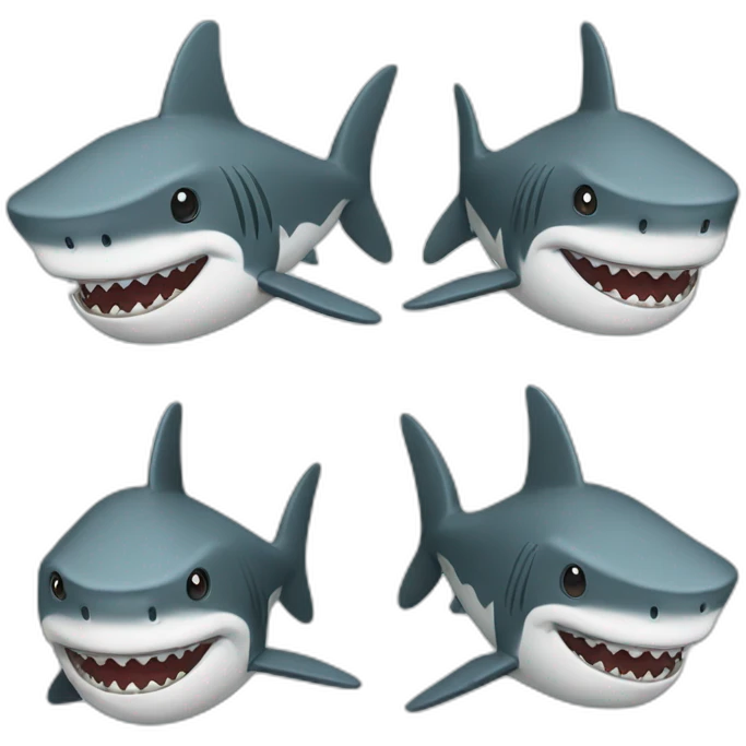 Sharks with beard emoji