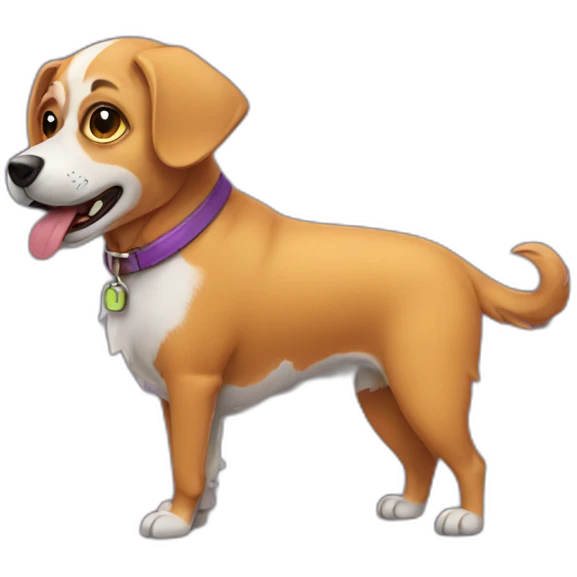 dog dressed for Halloween emoji