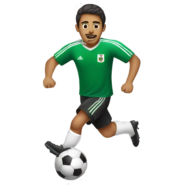 mexican playing soccer emoji
