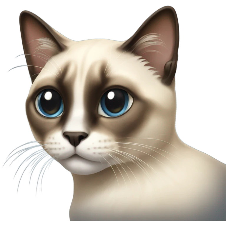 Siamese long hair cat  emoji