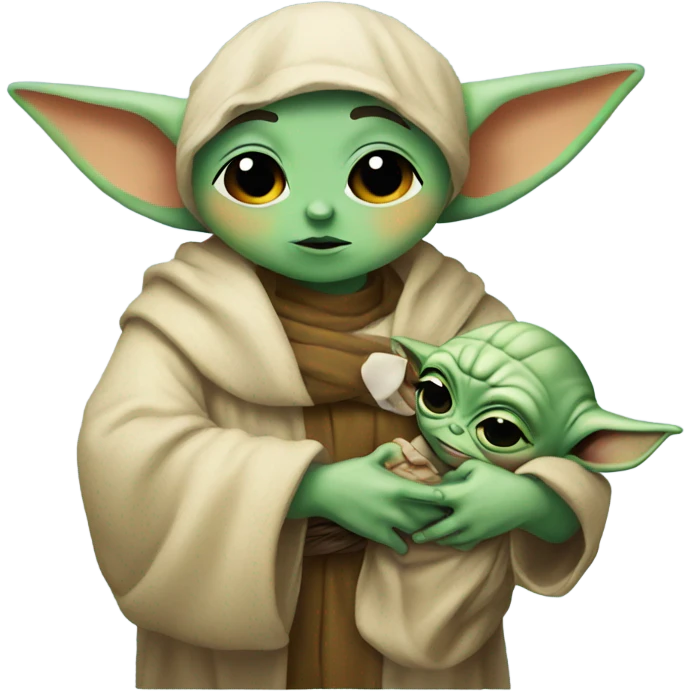 Baby Jesus and Baby Yoda emoji