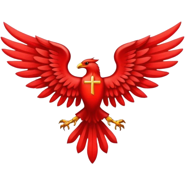 six wing seraphim red emblem emoji