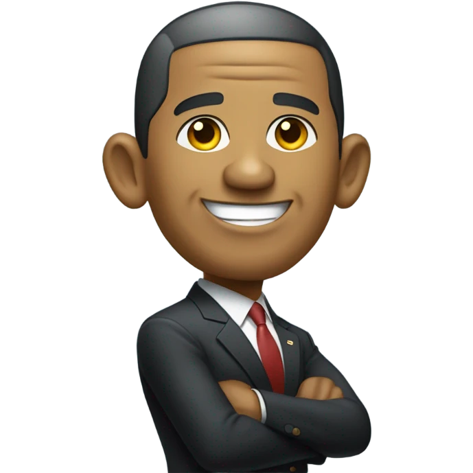 Obama on a pyramid emoji