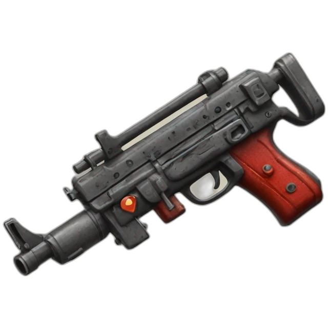 One scarlet fever submachine gun emoji