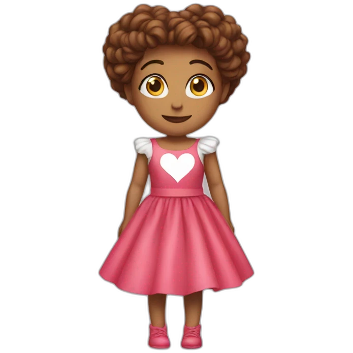 Heart dress emoji
