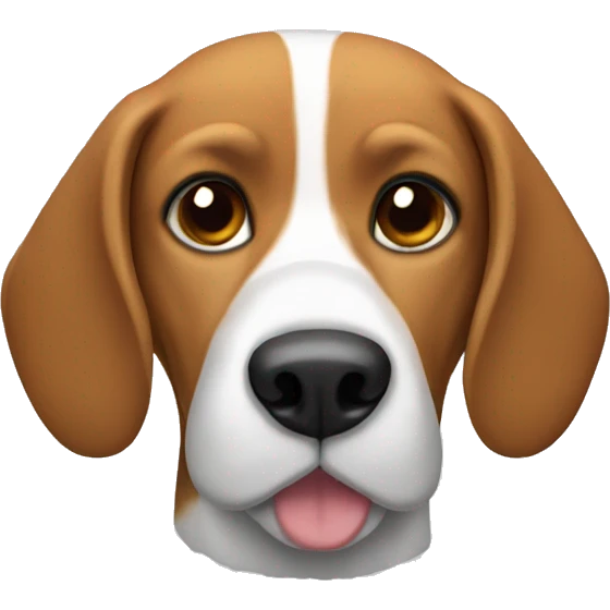 Beagle with a beard emoji