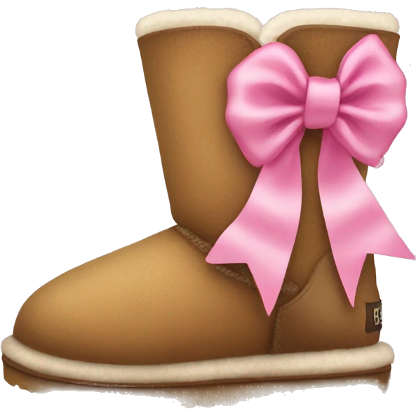 Uggs with a pink bow  emoji