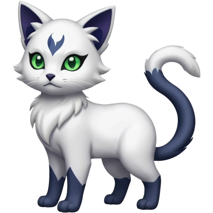 Delcatty-Absol-Sprigatito-fusion, full body emoji