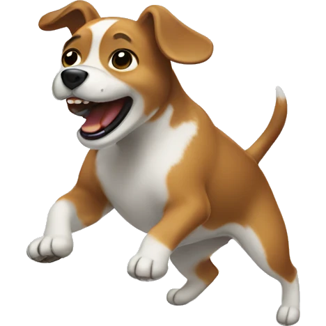 Dog dancing emoji