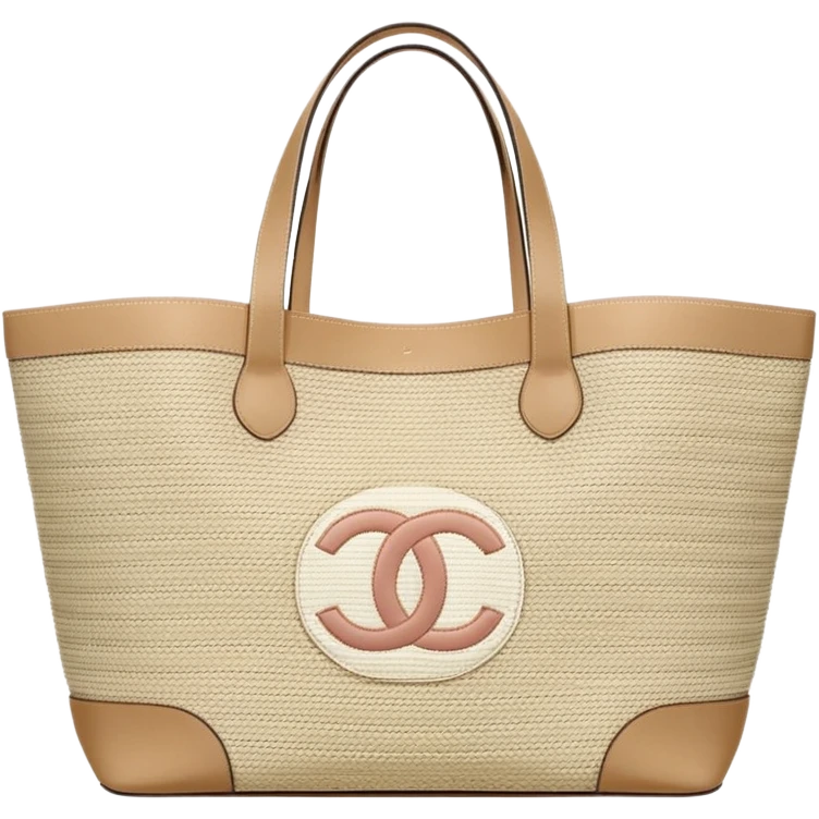 chanel beach bag  emoji