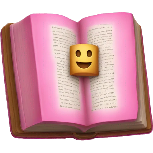 A pink bible  emoji