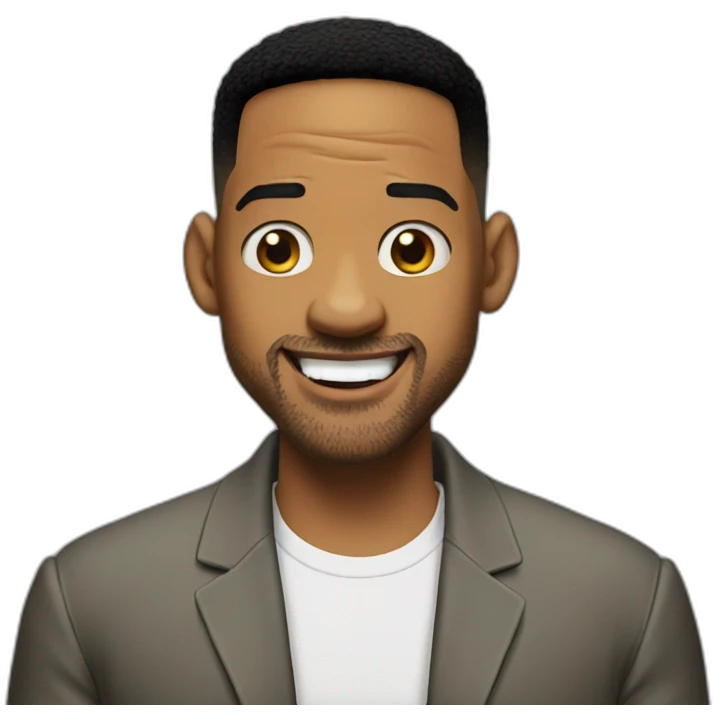 Will smith happy surprise emoji