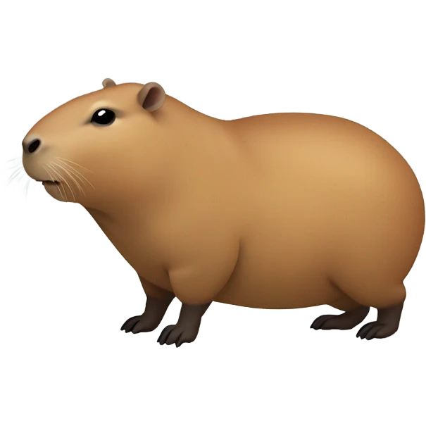 capybara android 3/4 turn emoji
