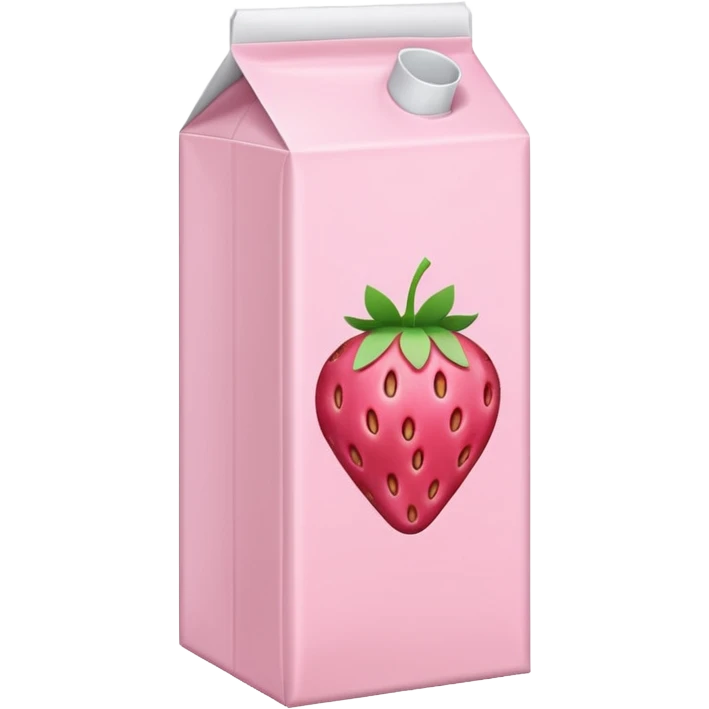 Strawberry milk carton emoji