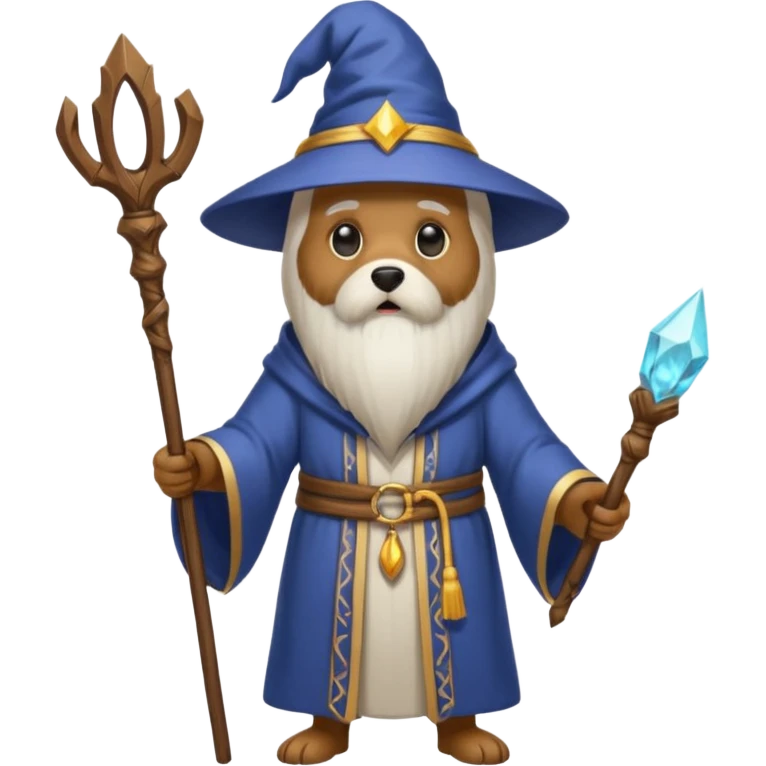 Dog wizard emoji