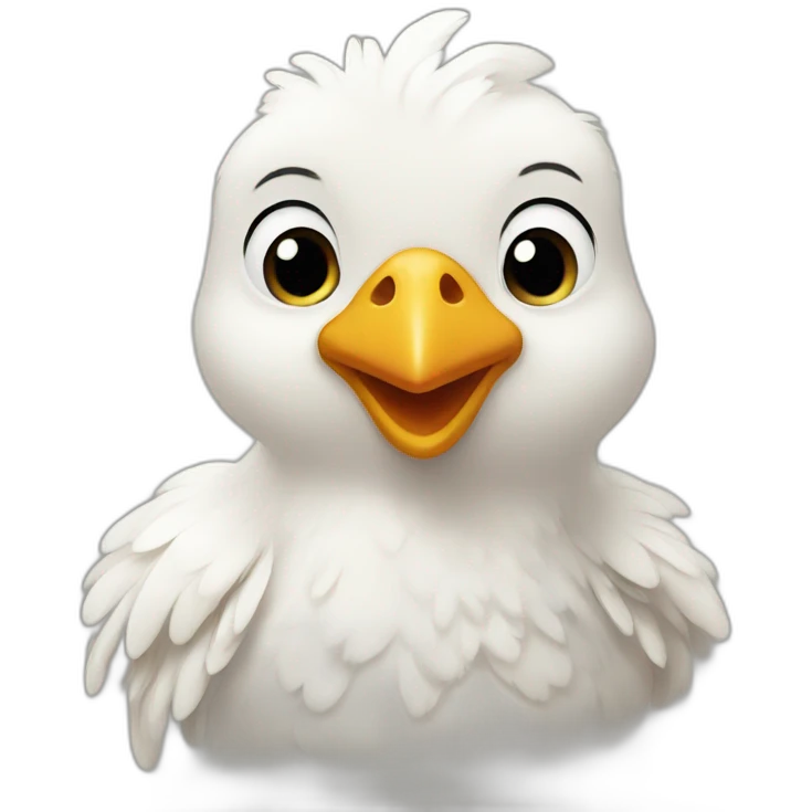 Little white chicken emoji