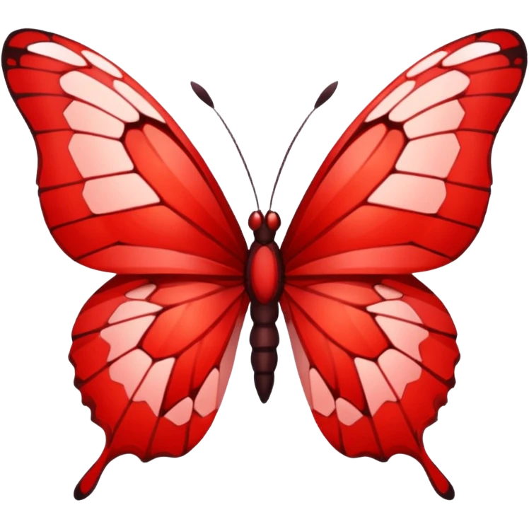 Red butterfly shadderd emoji