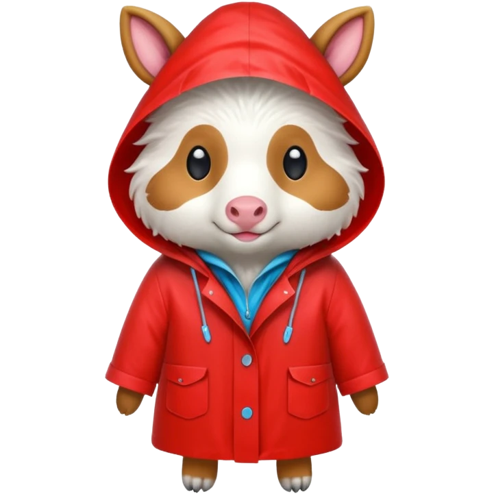 Raincoat Farm Animal emoji