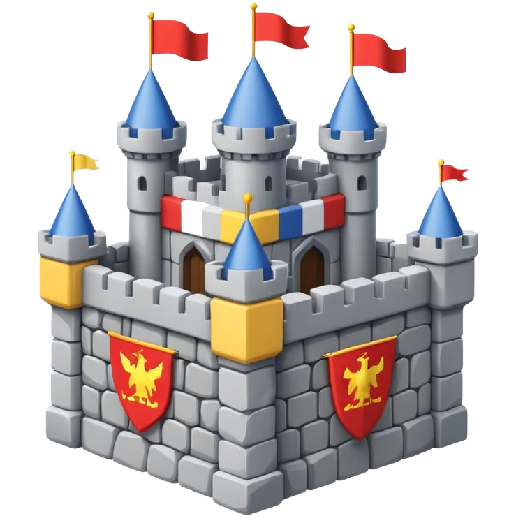 A cube castle game. emoji