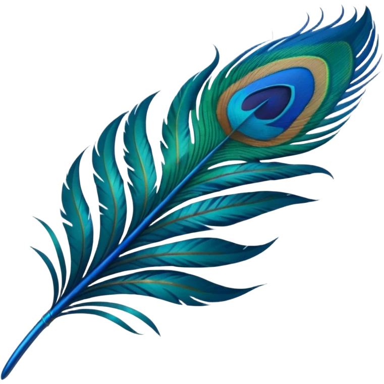 Peacock feather emoji