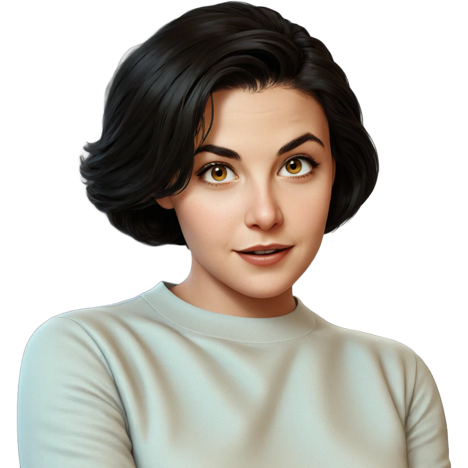 realistic portrait of girl emoji
