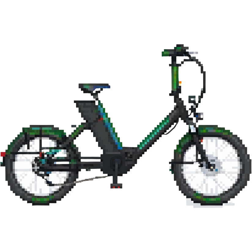 black e-bike emoji