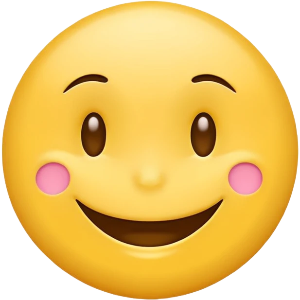 Create a hand drawn style Smile reaction emoji for a new social media app emoji