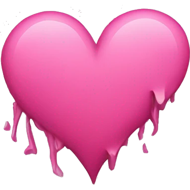 Pink broken heart emoji