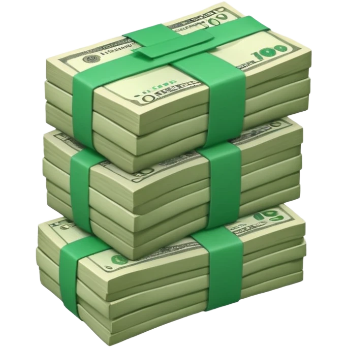 Bundles of banknotes emoji