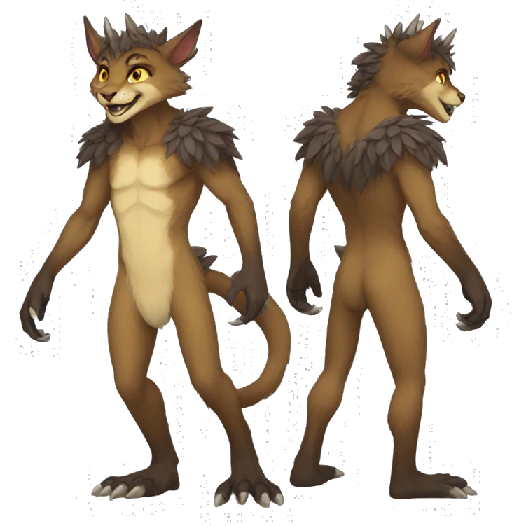 Anthro Wickerbeast full body emoji