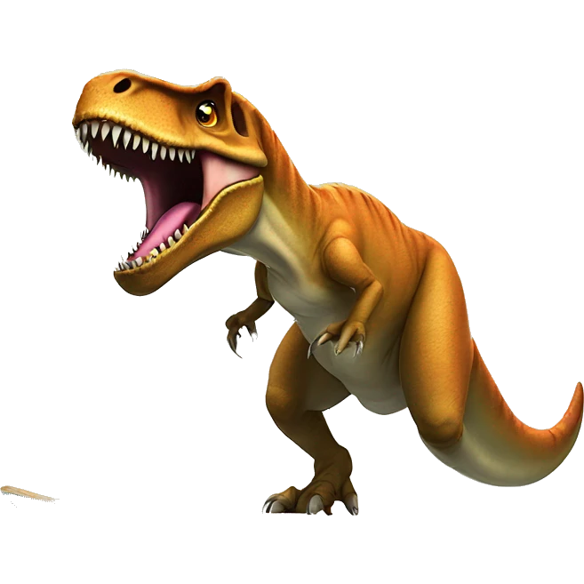 T-rex andar skate emoji