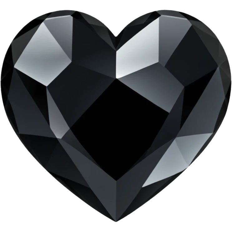 black crystal heart emoji