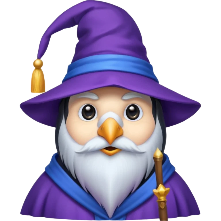Penguin Wizard emoji